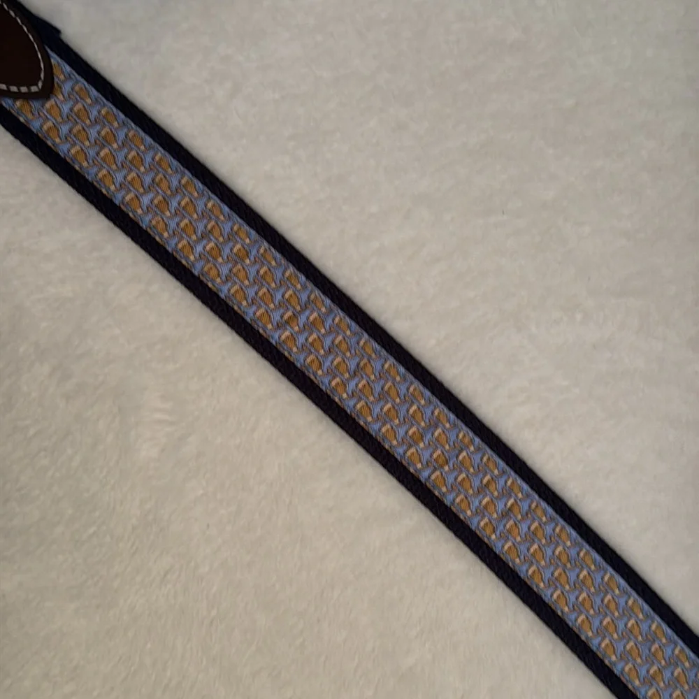 {VV} Vineyard Vines | Football Micro Whale Print Canvas Club Belt (36) - Picture 6 of 16